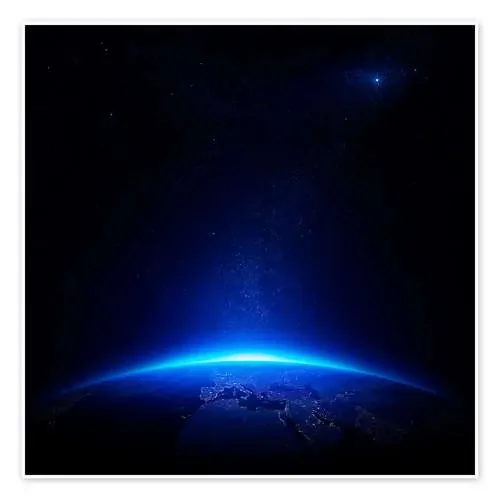 Sunrise on earth from space de Johan Swanepoel