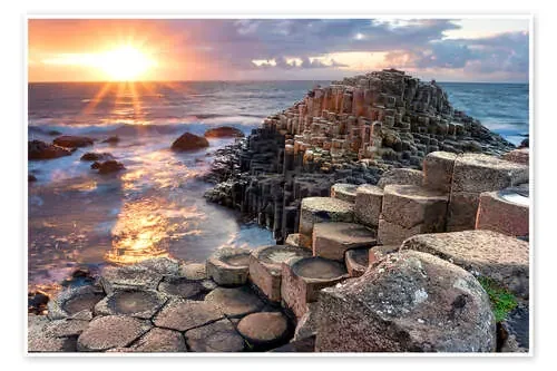 Sunset at Giant s Causeway Editors Choice