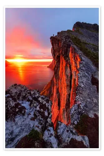 Sunset at the Fjord de Dave Derbis