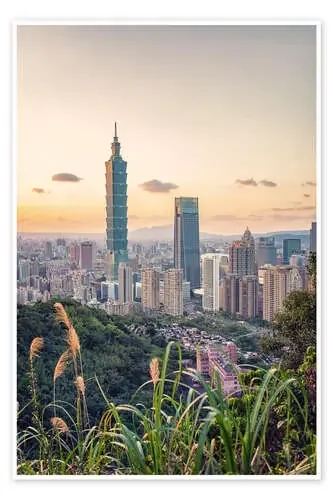Sunset in Taipei de Manjik Pictures