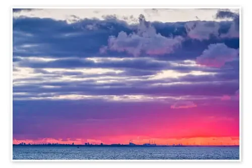 Sunset Over Copenhagen, Denmark Panoramic Images