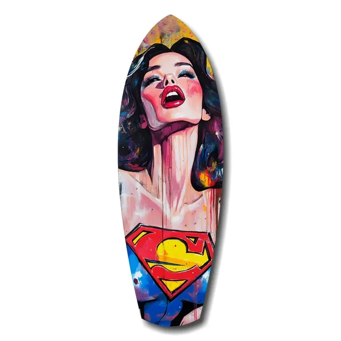 Supergirl Glass Wall Art – 12 » X 35 «