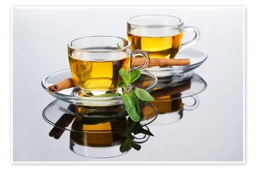 Tea cup with fresh mint leaves Editors Choice