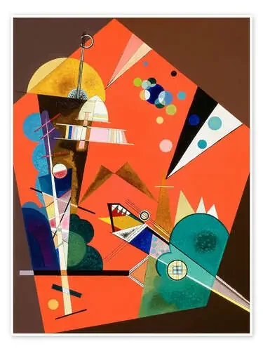 Tension in Red de Wassily Kandinsky Master Collection