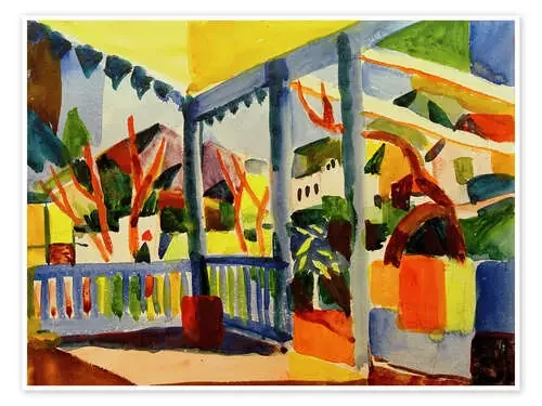 Terraza de la casa de campo en St.Germain de August Macke akg-images