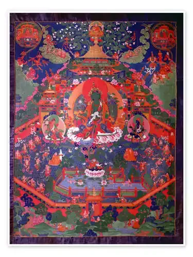 Thangka representación Tara verde de Tibetan School Bridgeman Images