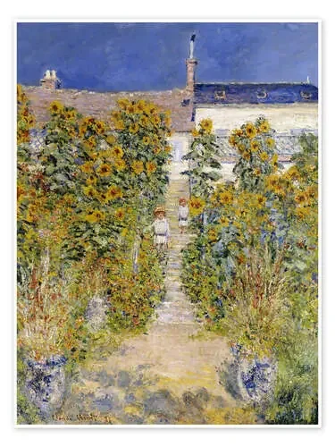 The Artist‘s Garden at Vetheuil de Claude Monet Bridgeman Images