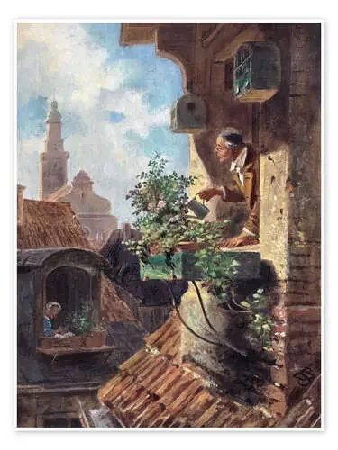 The Attic Room de Carl Spitzweg Bridgeman Images
