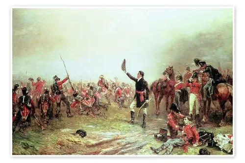 The Battle of Waterloo de Robert Alexander Hillingford Bridgeman Images
