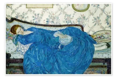 The Blue Gown, 1917 de Frederick Carl Frieseke Bridgeman Images