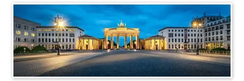 The Brandenburg Gate at night, Berlin, Germany de Jan Christopher Becke