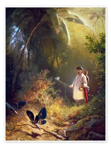 The Butterfly Hunter de Carl Spitzweg ARTOTHEK