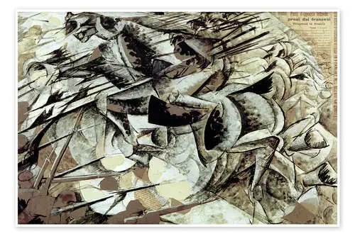 The Charge of the Lancers de Umberto Boccioni akg-images