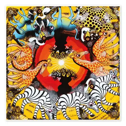 The circle of life in the morning de Mteko Tanzania Art & Licensing