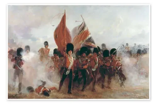 The Colours advance of the Scots Guards at the Alma de Lady Butler Bridgeman Images