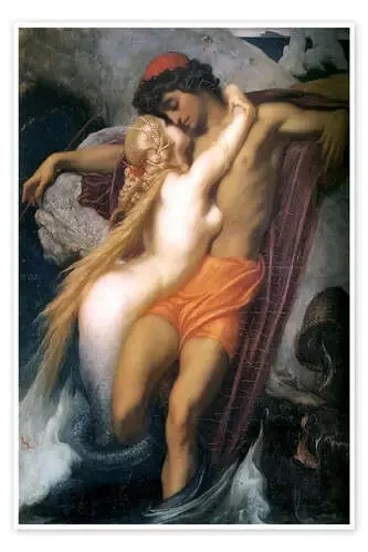 The Fisherman and the Syren de Frederic Leighton Master Collection