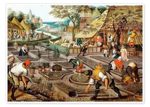 The four seasons, spring de Pieter Brueghel d.J. Master Collection