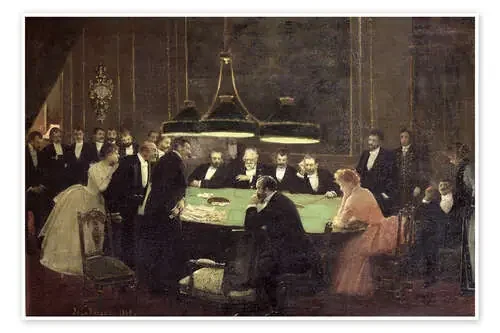 The Gaming Room at the Casino de Jean Beraud Bridgeman Images