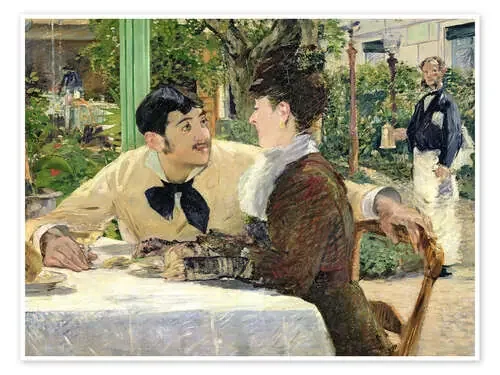 The Garden of Pere Lathuille de Édouard Manet Bridgeman Images