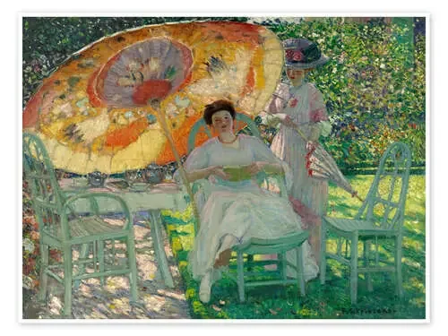 The Garden Parasol, 1910 de Frederick Carl Frieseke akg-images