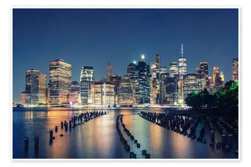 The glow at Pier One, New York de Manjik Pictures