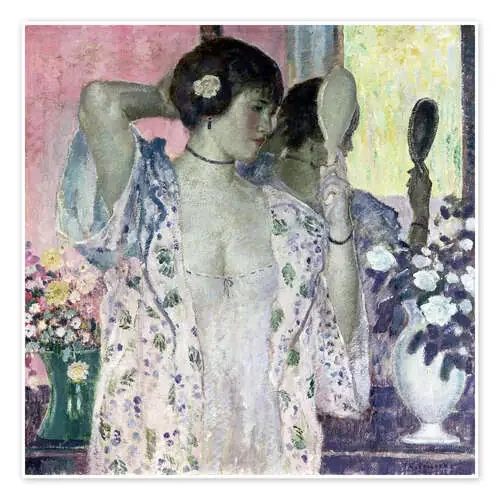 The Hand Mirror de Frederick Carl Frieseke Bridgeman Images