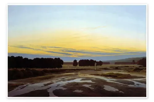 The Large Enclosure Near Dresden de Caspar David Friedrich ARTOTHEK