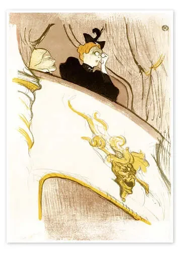The Loge with the golden mask de Henri de Toulouse-Lautrec ARTOTHEK