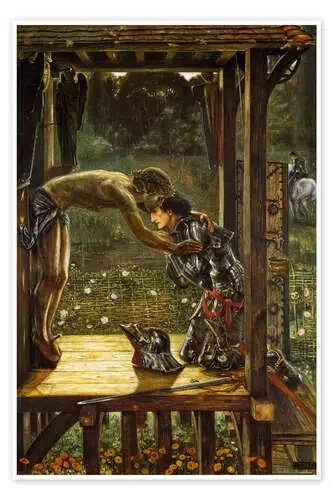 The Merciful Knight de Edward Burne-Jones Master Collection