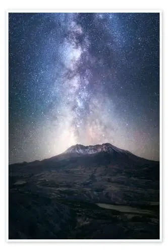 The Milky Way over Mount St Helens de Daniel Gastager