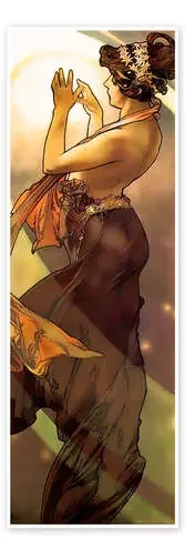 The Moon and the Stars – The Pole Star, 1902 de Alfons Mucha Master Collection