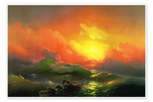 The Ninth Wave, 1850 de Ivan Konstantinovich Aivazovsky Nook Vintage Archive