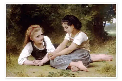 The Nut Gatherers de William Adolphe Bouguereau Master Collection