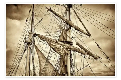 The old sailing ship de Martin Bergsma