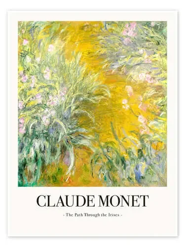 The Path Through The Irises de Claude Monet Exhibition Posters