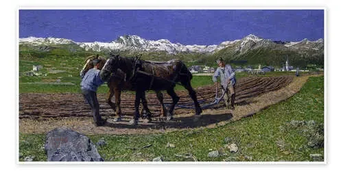 The Ploughing de Giovanni Segantini ARTOTHEK