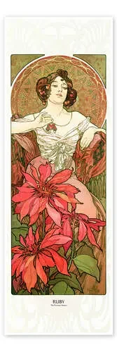 The Precious Stones – Ruby de Alfons Mucha Master Collection