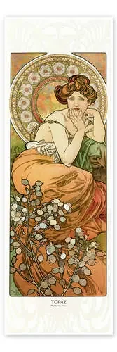The Precious Stones – Topaz de Alfons Mucha Master Collection