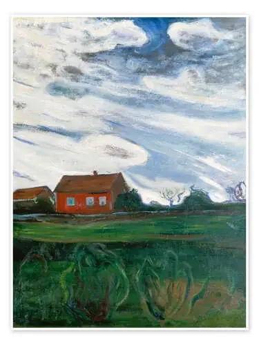 The Red House de Edvard Munch ARTOTHEK