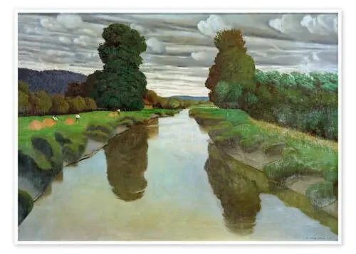 The river Risle near Berville de Félix Édouard Vallotton akg-images