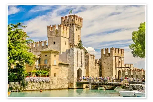 The Scaliger Castle in Sirmione, Italy Editors Choice