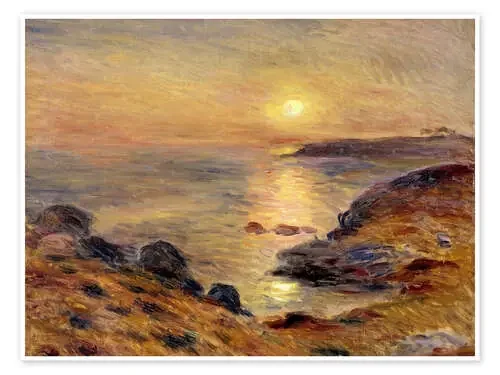 The Setting of the Sun at Douarnenez de Pierre-Auguste Renoir Bridgeman Images