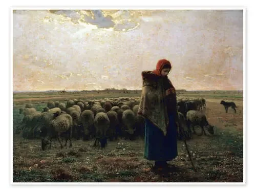 The shepherdess de Jean-François Millet akg-images