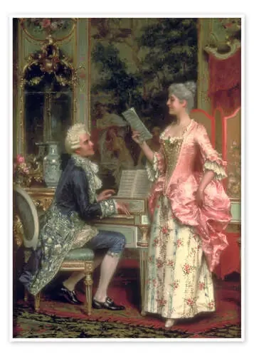 The Singing Lesson de Arturo Ricci Bridgeman Images