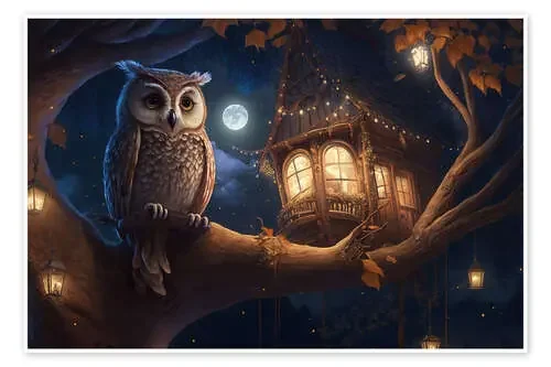 The Treehouse Owl de Michael artefacti