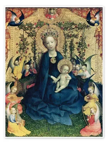 The Virgin of the Rose Bush de Stephan Lochner Bridgeman Images