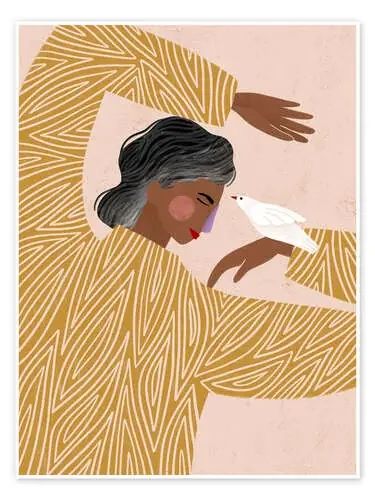 The Woman With a Bird de Bea Müller 1x