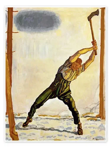 The Woodcutter de Ferdinand Hodler akg-images