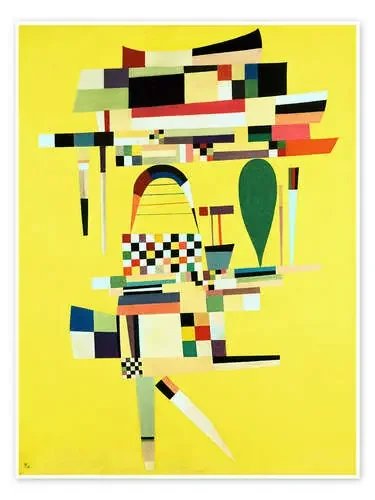 The yellow canvas de Wassily Kandinsky akg-images