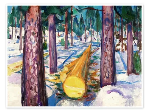 The Yellow Log de Edvard Munch Master Collection